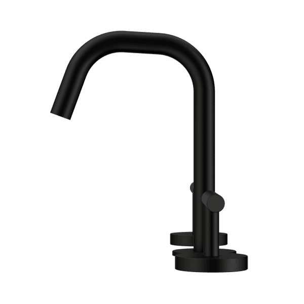 Mecca Lever Basin Set Edge Spout Matte Black (25D001MB)