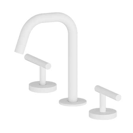 Mecca Lever Basin Set Edge Spout Matte White (25D001MW)