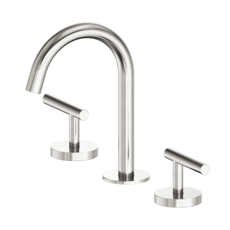 Mecca Lever Basin Set Arc Spout Brushed Nickel (25D002BN)