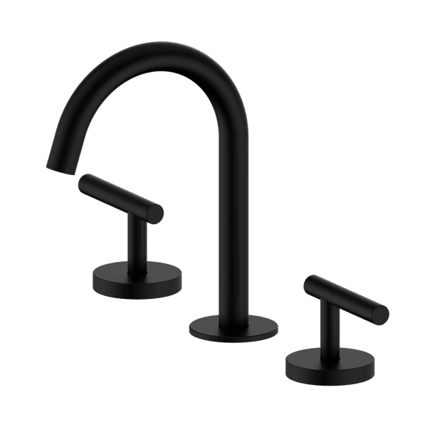 Mecca Lever Basin Set Arc Spout Matte Black (25D002MB)