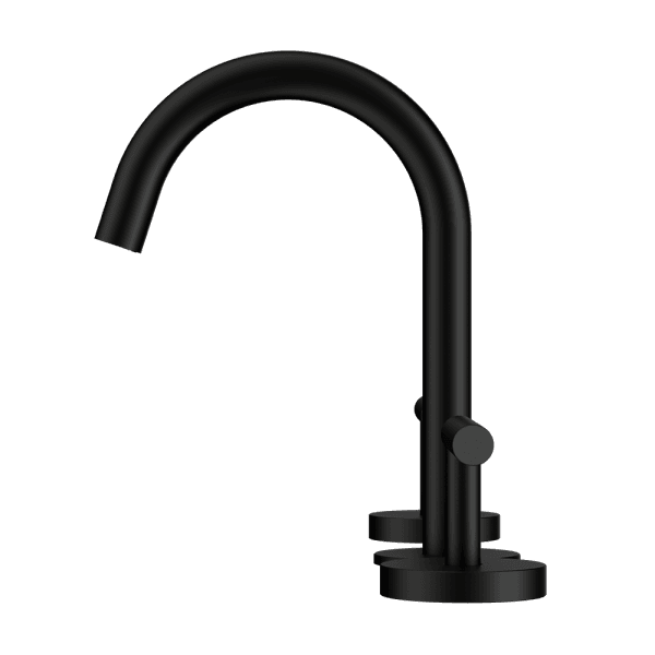 Mecca Lever Basin Set Arc Spout Matte Black (25D002MB)