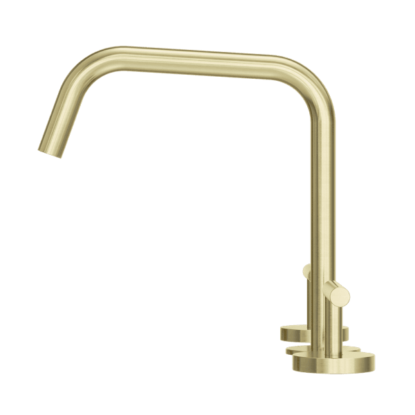 Mecca Lever Bath/Kitchen Set Edge Spout II Brushed Gold (25D003BG)