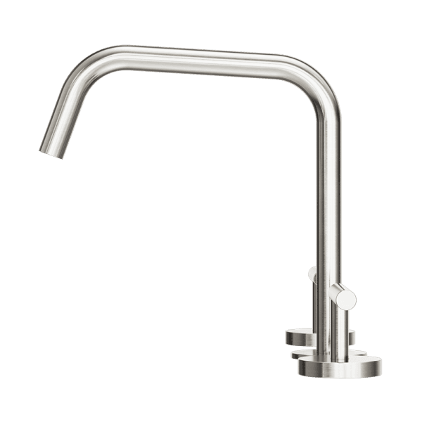 Mecca Lever Bath/Kitchen Set Edge Spout II Brushed Nickel (25D003BN)