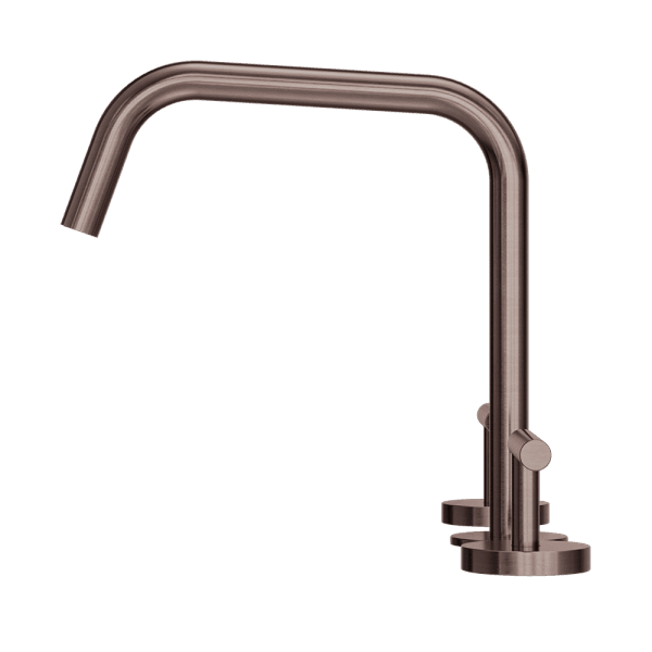 Mecca Lever Bath/Kitchen Set Edge Spout II Brushed Bronze (25D003BZ)