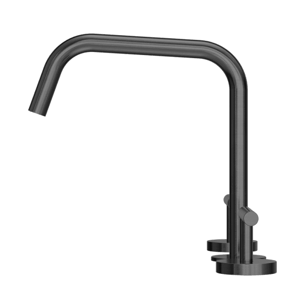 Mecca Lever Bath/Kitchen Set Edge Spout II Gun Metal (25D003GM)