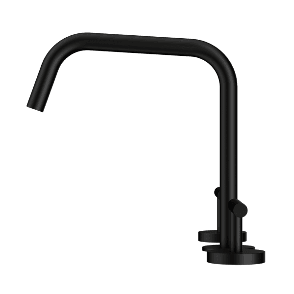 Mecca Lever Bath/Kitchen Set Edge Spout II Matte Black (25D003MB)