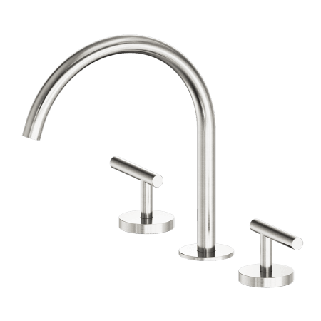 Mecca Lever Bath/Kitchen Set Arc Spout Brushed Nickel (25D004BN)