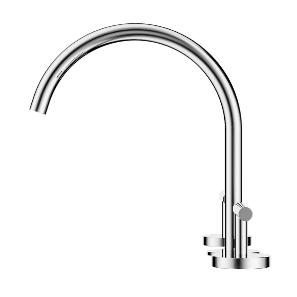 Mecca Lever Bath/Kitchen Set Arc Spout Chrome (25D004CH)