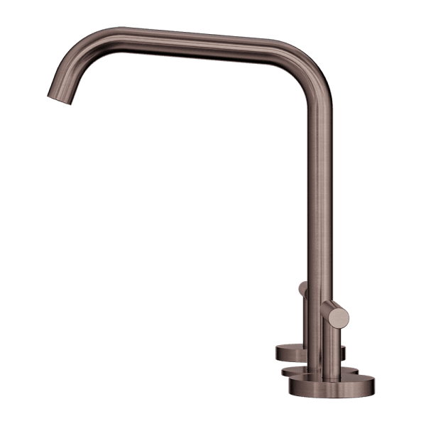 Mecca Lever Bath/Kitchen Set Edge Spout Brushed Bronze (25D005BZ)