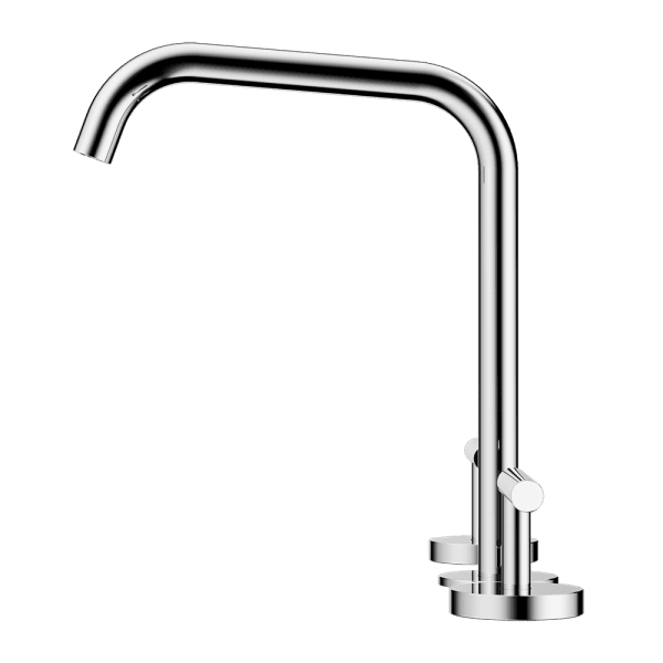 Mecca Lever Bath/Kitchen Set Edge Spout Chrome (25D005CH)