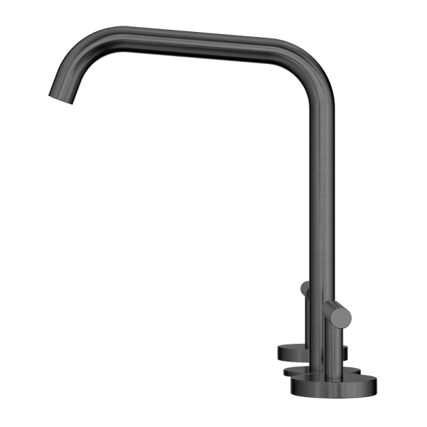 Mecca Lever Bath/Kitchen Set Edge Spout Gun Metal (25D005GM)