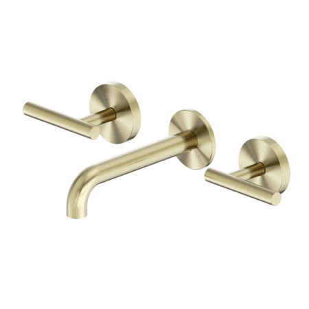 Mecca Lever Wall Basin/Bath Set 160mm Spout Brushed Gold (25D006BG)