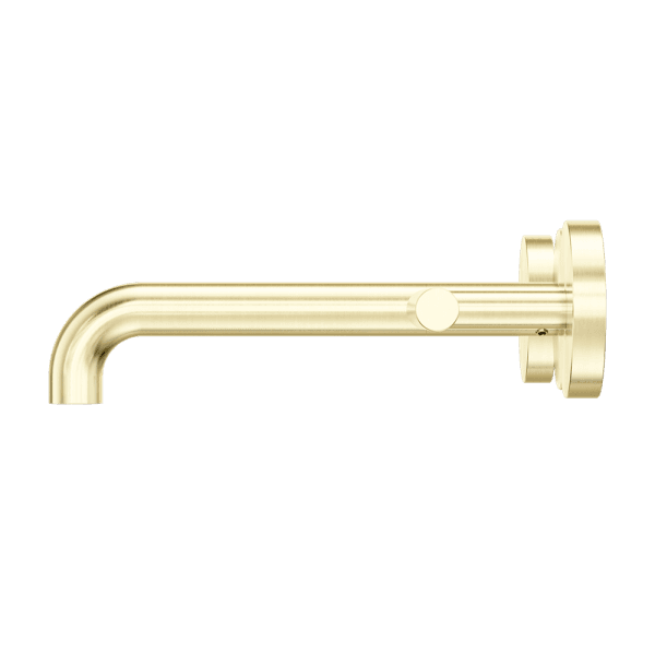 Mecca Lever Wall Basin/Bath Set 185mm Spout Brushed Gold (25D007BG)