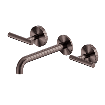Mecca Lever Wall Basin/Bath Set 185mm Spout Brushed Bronze (25D007BZ)