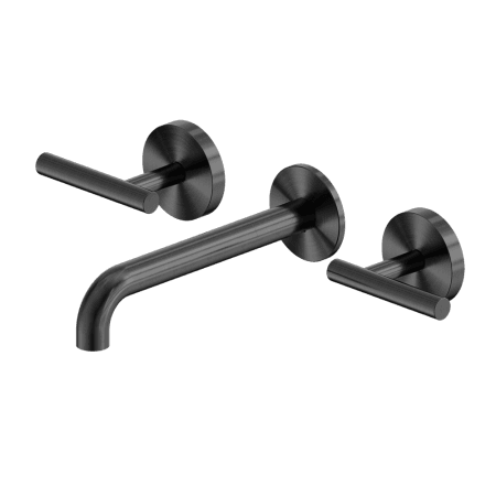 Mecca Lever Wall Basin/Bath Set 185mm Spout Gun Metal (25D007GM)