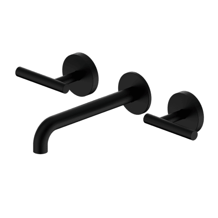 Mecca Lever Wall Basin/Bath Set 185mm Spout Matte Black (25D007MB)