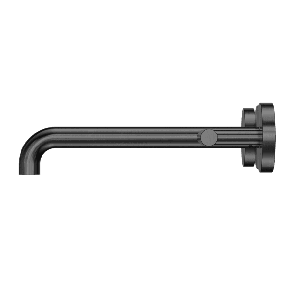 Mecca Lever Wall Basin/Bath Set 220mm Spout Gun Metal (25D008GM)