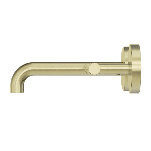 Mecca Lever Wall Basin/Bath Set 160mm Offset Spout Brushed Gold (25D009BG)
