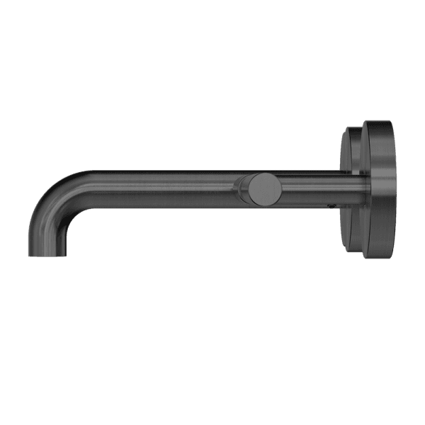 Mecca Lever Wall Basin/Bath Set 160mm Offset Spout Gun Metal (25D009GM)