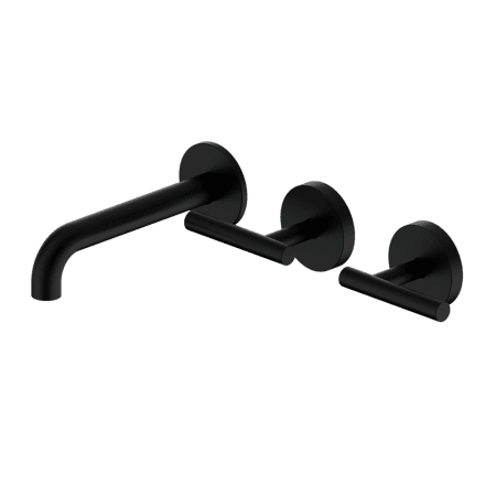 Mecca Lever Wall Basin/Bath Set 160mm Offset Spout Matte Black (25D009MB)
