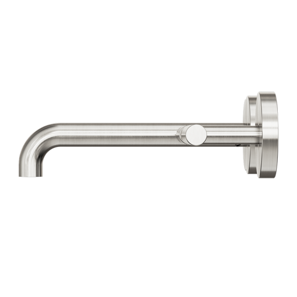 Mecca Lever Wall Basin/Bath Set 185mm Offset Spout Brushed Nickel (25D010BN)