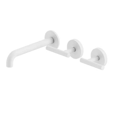 Mecca Lever Wall Basin/Bath Set 185mm Offset Spout Matte White (25D010MW)
