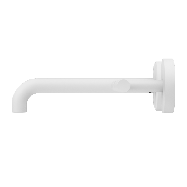 Mecca Lever Wall Basin/Bath Set 185mm Offset Spout Matte White (25D010MW)