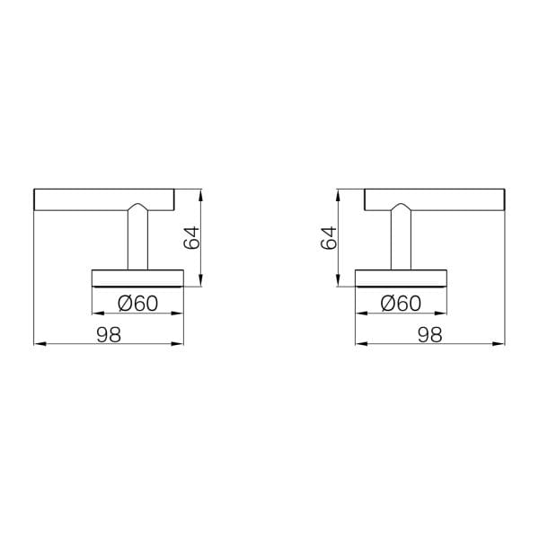 Mecca Lever Basin/Bath/Kitchen Set Handle Only Matte Black (25D013MB)