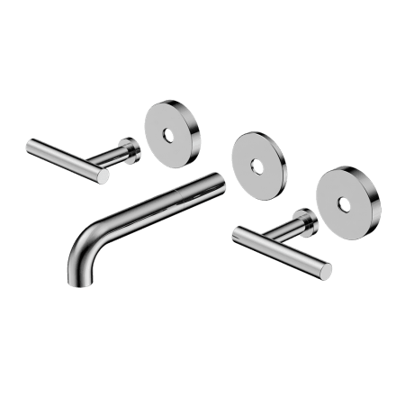 Mecca Lever Wall Basin/Bath Set 160mm Spout Trim kits Only Chrome (25D019CH)