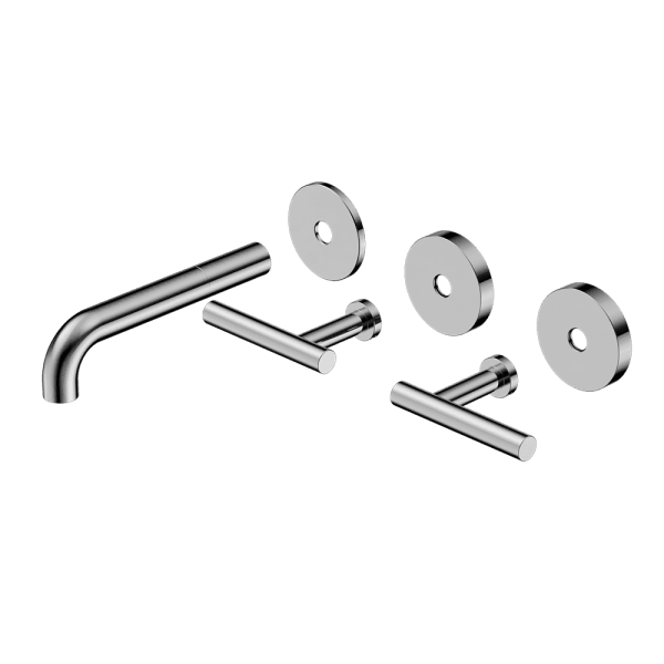 Mecca Lever Wall Basin/Bath Set 160mm Spout Trim kits Only Chrome (25D019CH)