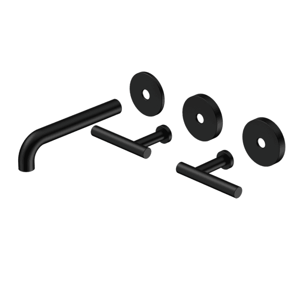 Mecca Lever Wall Basin/Bath Set 160mm Spout Trim kits Only Matte Black (25D019MB)