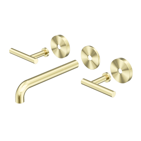 Mecca Lever Wall Basin/Bath Set 185mm Spout Trim kits Only Brushed Gold (25D020BG)