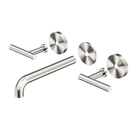 Mecca Lever Wall Basin/Bath Set 185mm Spout Trim kits Only Brushed Nickel (25D020BN)