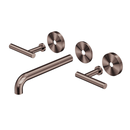 Mecca Lever Wall Basin/Bath Set 185mm Spout Trim kits Only Brushed Bronze (25D020BZ)
