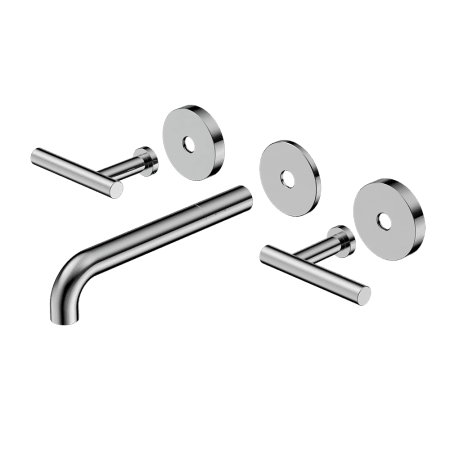 Mecca Lever Wall Basin/Bath Set 185mm Spout Trim kits Only Chrome (25D020CH)