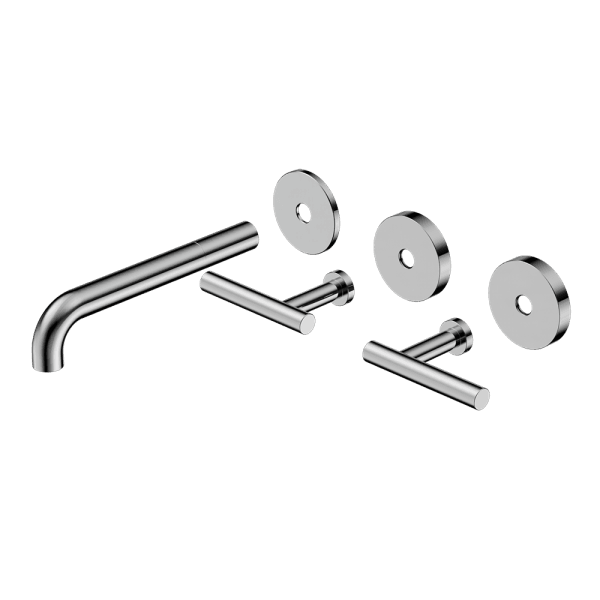Mecca Lever Wall Basin/Bath Set 185mm Spout Trim kits Only Chrome (25D020CH)
