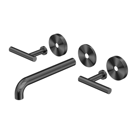 Mecca Lever Wall Basin/Bath Set 185mm Spout Trim kits Only Gun Metal (25D020GM)