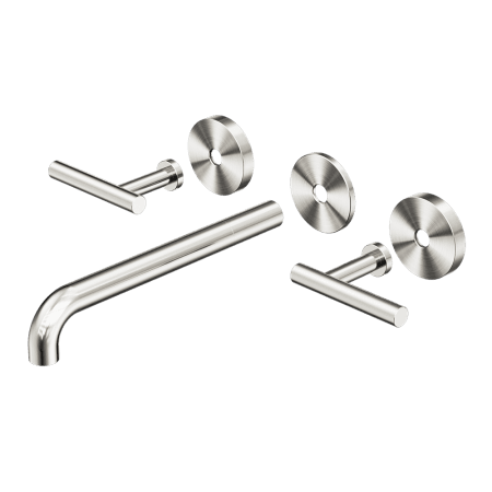Mecca Lever Wall Basin/Bath Set 220mm Spout Trim kits Only Brushed Nickel (25D021BN)