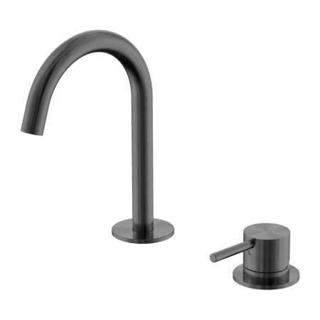 Mecca Hob Baisn Mixer Set Arc Spout Gun Metal (NR221901gGM)