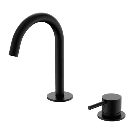 Mecca Hob Baisn Mixer Set Arc Spout Matte Black (NR221901gMB)