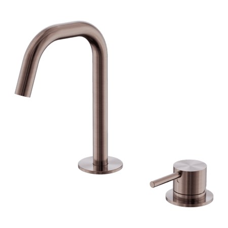 Mecca Hob Baisn Mixer Set Edge Spout Brushed Bronze (NR221901hBZ)
