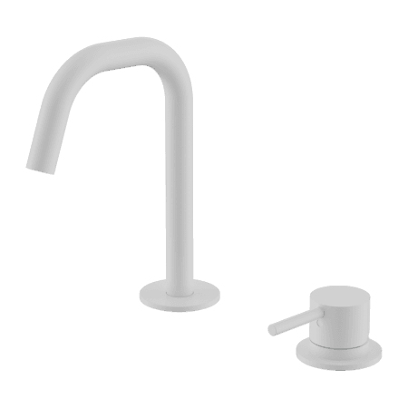 Mecca Hob Baisn Mixer Set Edge Spout Matte White (NR221901hMW)