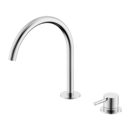 Mecca Hob Bath/Kitchen Mixer Set Arc Spout Chrome (NR221901jCH)