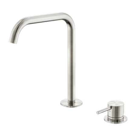 Mecca Hob Bath/Kitchen Mixer Set Edge Spout Brushed Nickel (NR221901kBN)