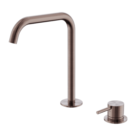 Mecca Hob Bath/Kitchen Mixer Set Edge Spout Brushed Bronze (NR221901kBZ)