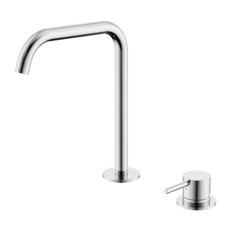 Mecca Hob Bath/Kitchen Mixer Set Edge Spout Chrome (NR221901kCH)