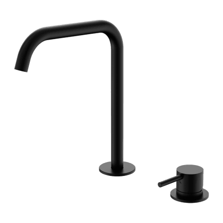 Mecca Hob Bath/Kitchen Mixer Set Edge Spout Matte Black (NR221901kMB)