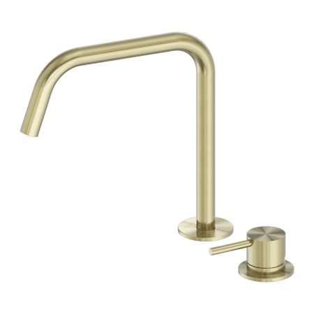 Mecca Hob Bath/Kitchen Mixer Set Edge Spout II Brushed Gold (NR221901mBG)