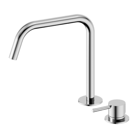 Mecca Hob Bath/Kitchen Mixer Set Edge Spout II Chrome (NR221901mCH)