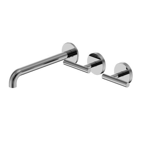 Mecca Lever Wall Basin/Bath Set 220mm Offset Spout Chrome (25D011CH)